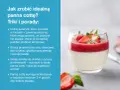 Idealna panna cotta w szklance, udekorowana musem truskawkowym i świeżymi owocami. Wskazówki jak ją przygotować.