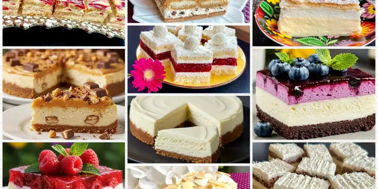 Kremowe, owocowe, czekoladowe – kolaż prezentuje 10 najlepszych ciast, które zachwycą każdego łasucha.