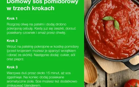 Gęsty, domowy sos pomidorowy z koncentratu, gotowy w trzech krokach. Idealny do makaronu.