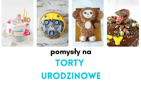 Uroczy tort z jednorożcem dla dziewczynki, tort w kształcie robota, misia i dinozaura – pomysły na torty urodzinowe dla dziecka.