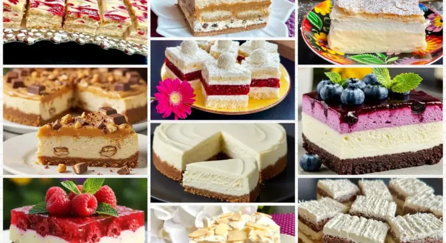 Kremowe, owocowe, czekoladowe – kolaż prezentuje 10 najlepszych ciast, które zachwycą każdego łasucha.